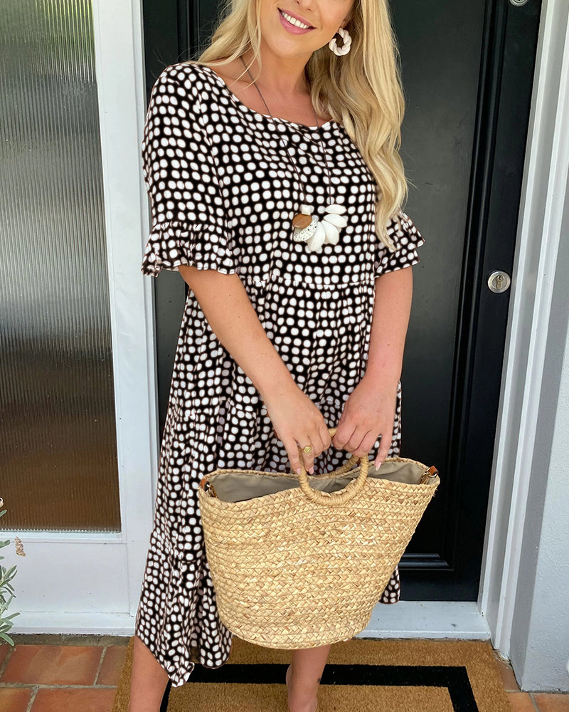 Kaleia – Polka Dot Ruffle Dress