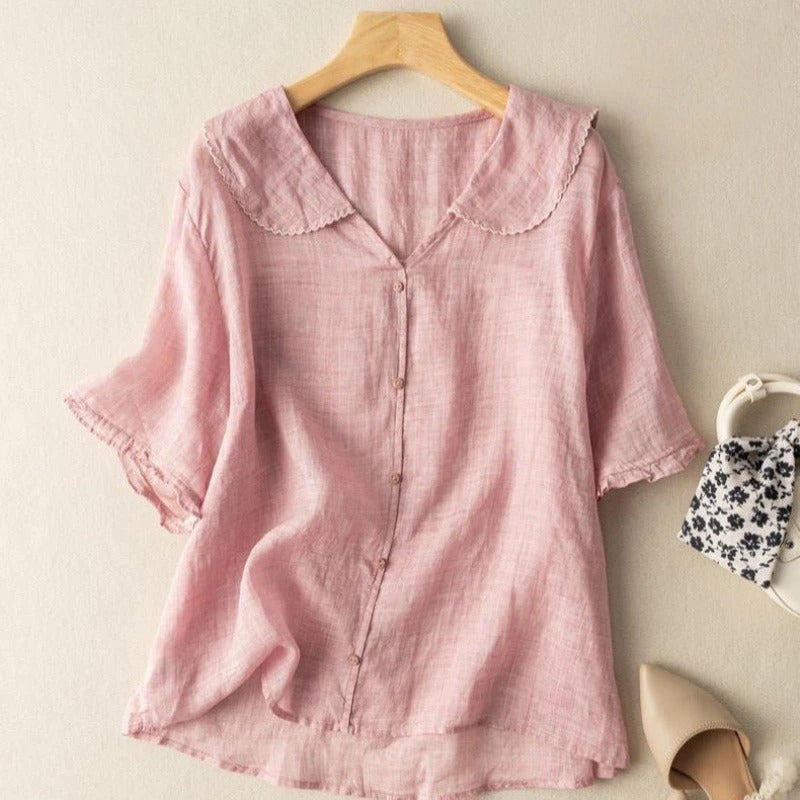 Fenella – Scallop Collar Blouse