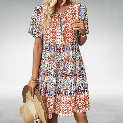 Amaris – Printed Boho Tunic Dress