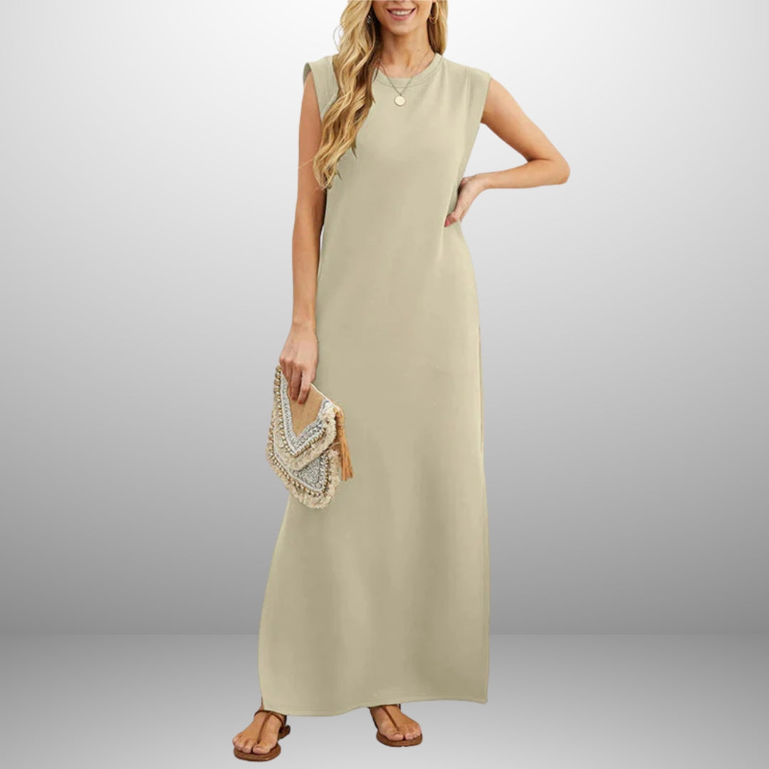 Anicia – Sleeveless Maxi Side-Slit Dress