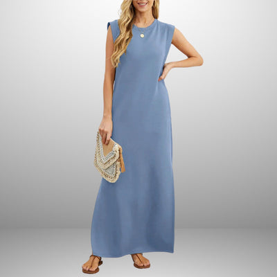 Anicia – Sleeveless Maxi Side-Slit Dress