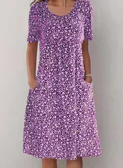 Hailee – Floral Pocket Midi Dress