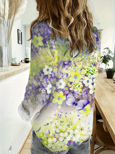 Liora – Floral Print Lightweight Shirt