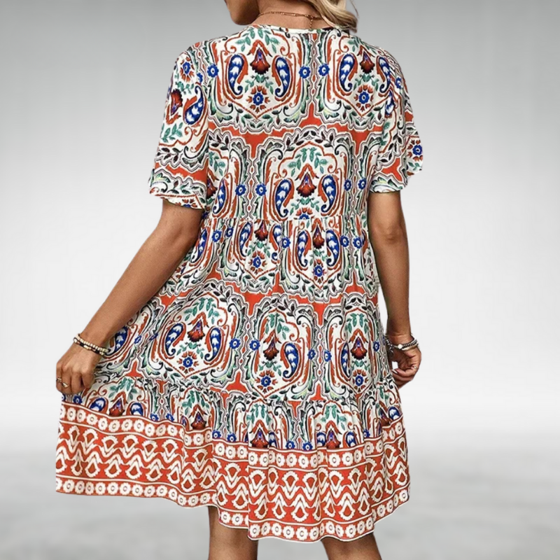Amaris – Printed Boho Tunic Dress