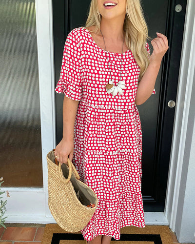 Kaleia – Polka Dot Ruffle Dress