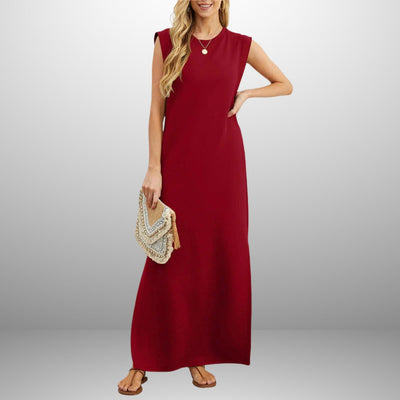 Anicia – Sleeveless Maxi Side-Slit Dress