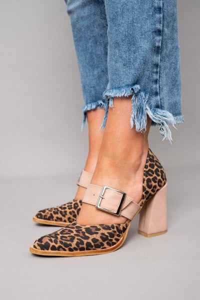 Vittoria™ | Leopard Print Suede Sandals