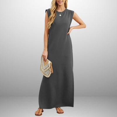Anicia – Sleeveless Maxi Side-Slit Dress