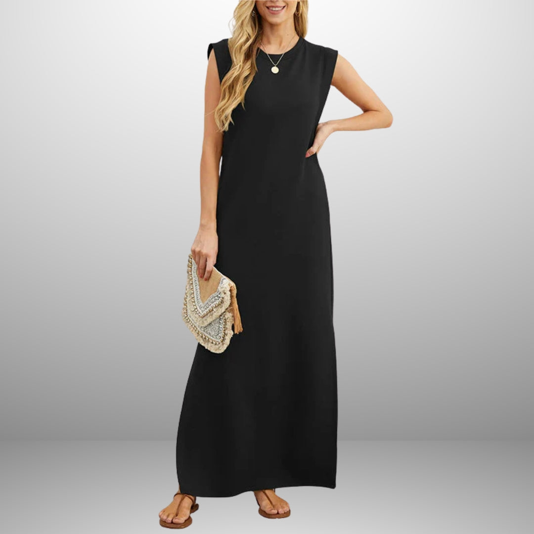 Anicia – Sleeveless Maxi Side-Slit Dress