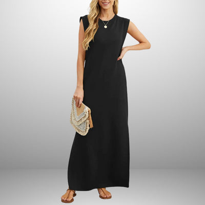 Anicia – Sleeveless Maxi Side-Slit Dress