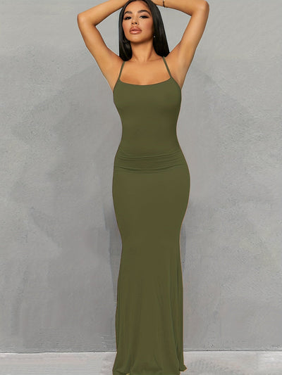 Allie – Sleek Bodycon Maxi Dress