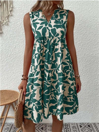 Allegra – Summer Dress in Leaves