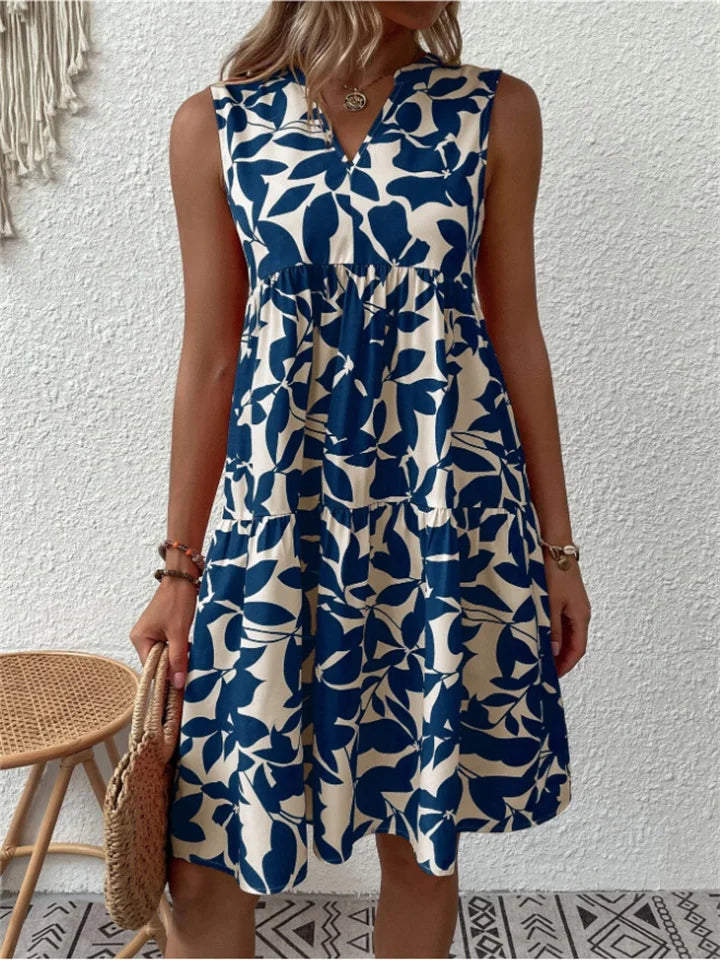Allegra – Summer Dress in Leaves