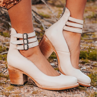 Ginevra™ | Court Shoes with Straps and Wide Heel