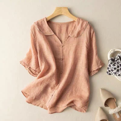 Fenella – Scallop Collar Blouse
