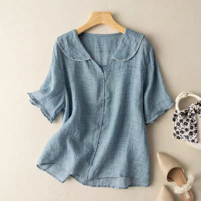 Fenella – Scallop Collar Blouse