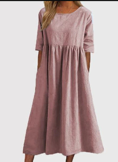 Maivie – Relaxed A-Line Midi Dress