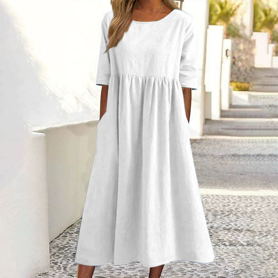 Maivie – Relaxed A-Line Midi Dress