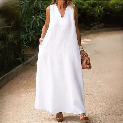 Hannelore – Sleeveless V-Neck Maxi Dress
