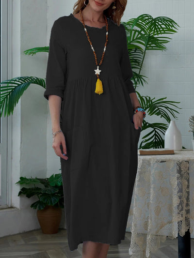 Meta – Relaxed Pocket Midi Dress