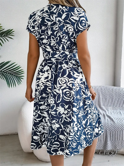 Aayah – Floral Button-Up Midi Dress