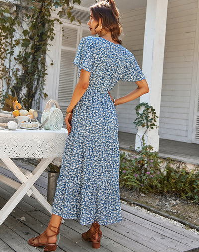 Fernleigh – Floral Button-Front Midi Dress
