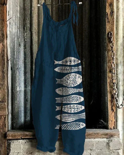 Lemoine™ | Japanese Art Fish Jumpsuit