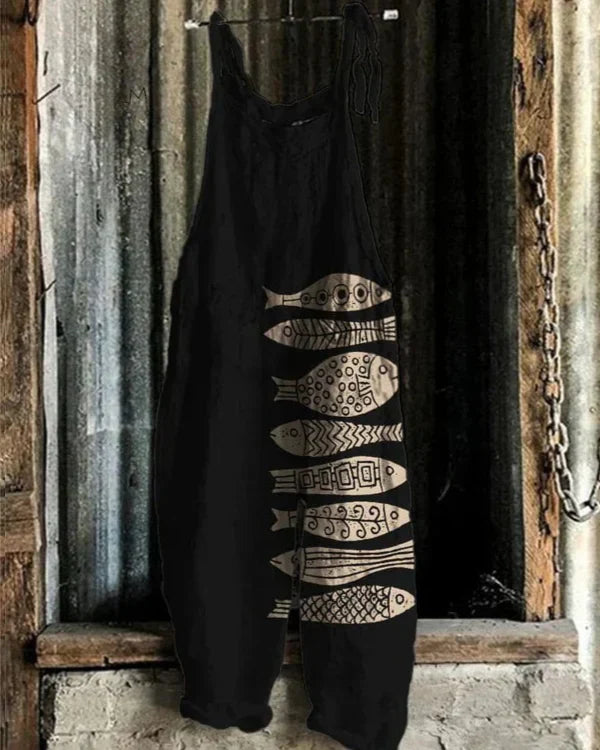 Lemoine™ | Japanese Art Fish Jumpsuit