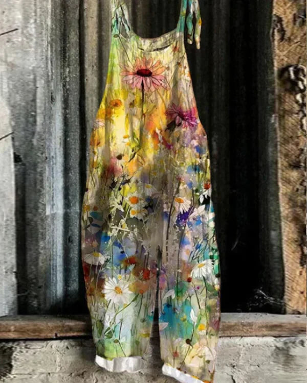 Lemoine™ | Casual Daisy Jumpsuit – Floral Lightness