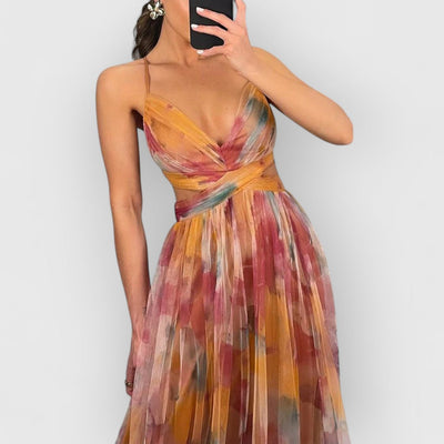 Aurelynn – Draped Cut-Out Maxi Dress