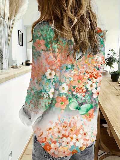 Liora – Floral Print Lightweight Shirt