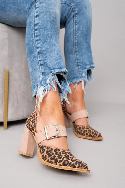 Vittoria™ | Leopard Print Suede Sandals