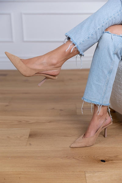 Marlena™ | Nude Slingback Court Shoes