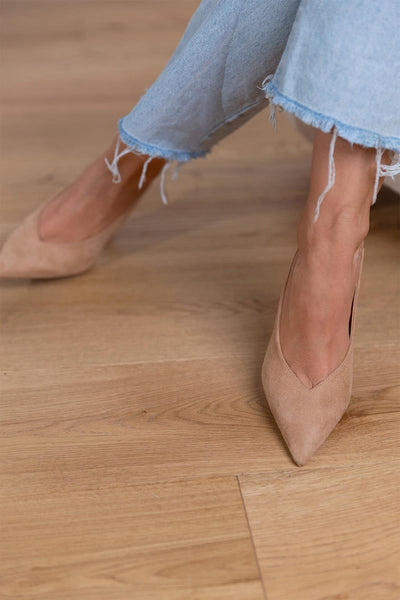 Marlena™ | Nude Slingback Court Shoes
