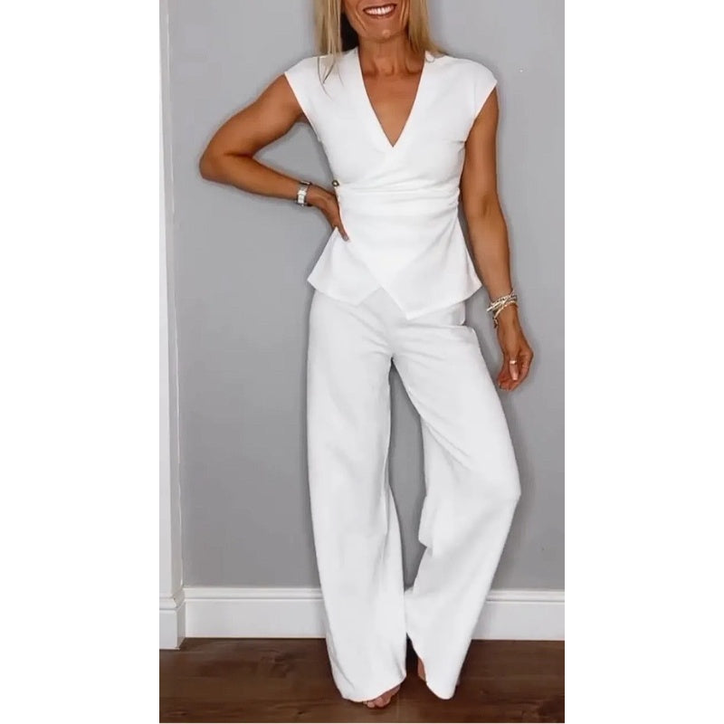PALMIRA | Elegant top and trouser set