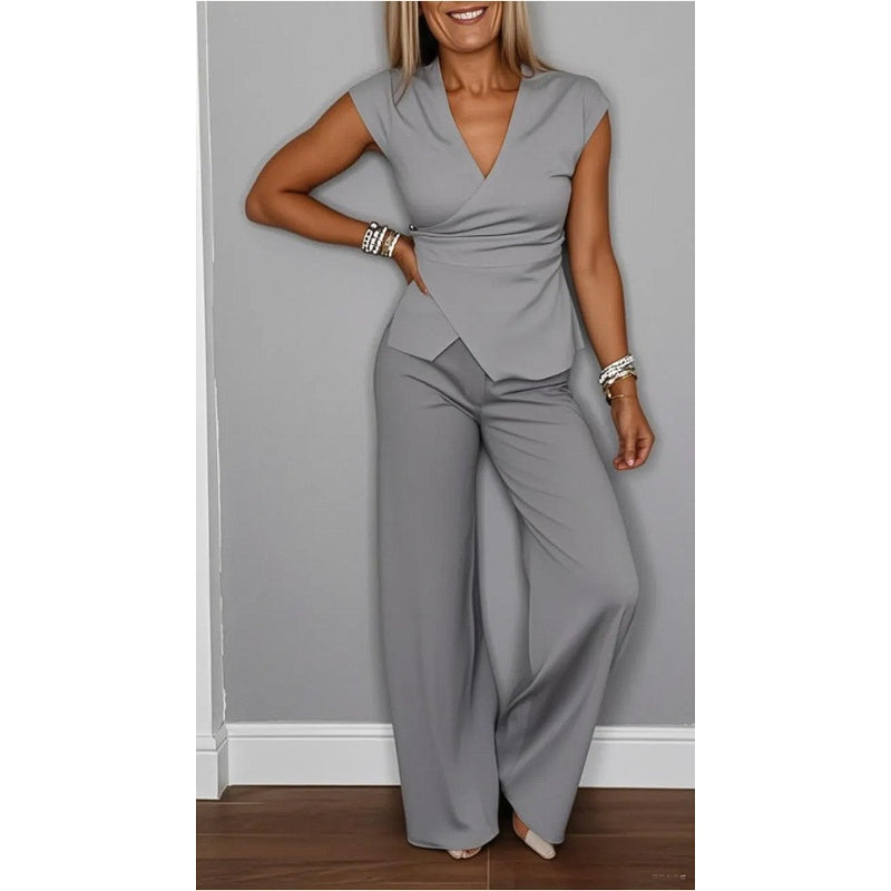 PALMIRA | Elegant top and trouser set