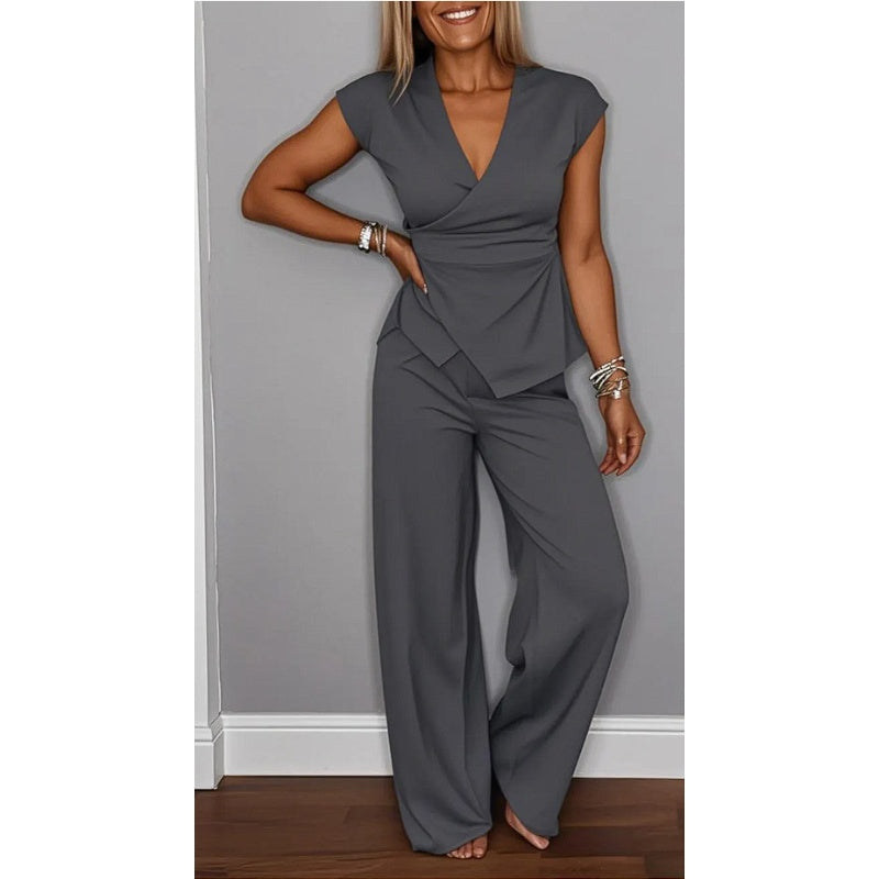 PALMIRA | Elegant top and trouser set